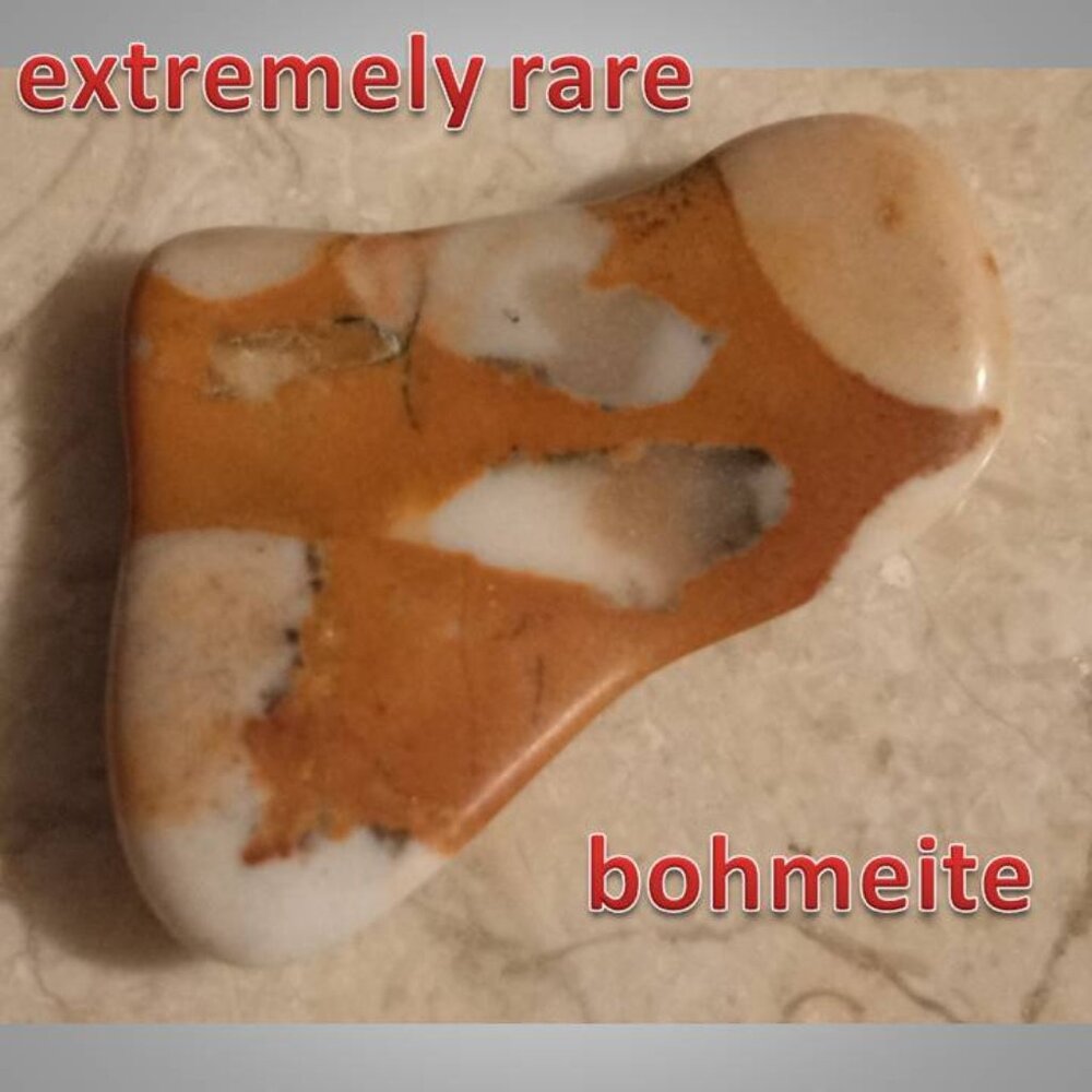 #6 EXTREMELY RARE! Bohmeite polished tumbled fossil Stone  rock crystal
